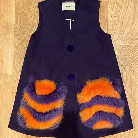 fendi vest with fur pockets